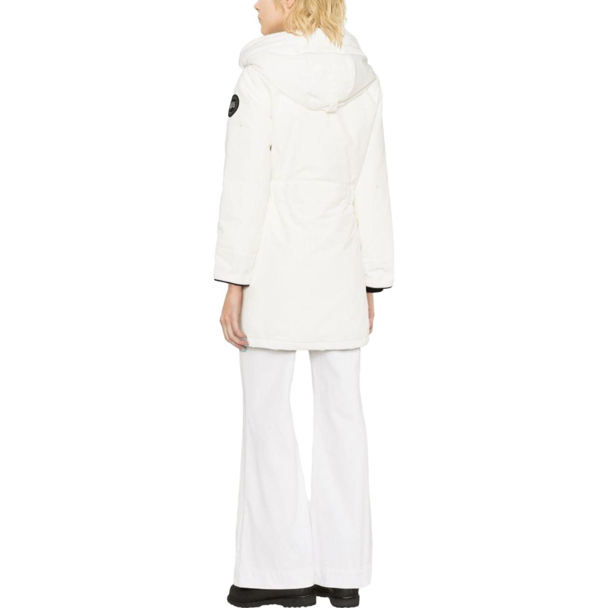 (Women) Canada Goose Trillium FW23  White Zip-Up Long Down Jacket with Hood. 6660WB-433 圖 4