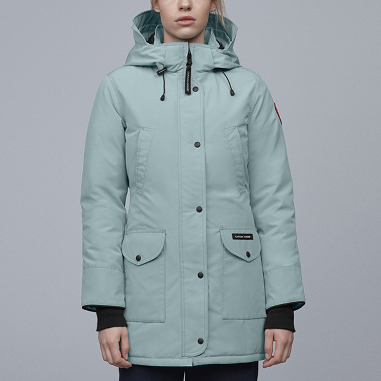 Lookbook (W) Canada Goose Trillium Parka Azul, Abrigo Invierno Impermeable y Cortavientos. 6660L-808