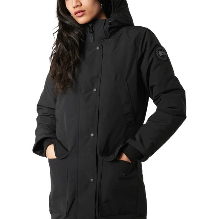 Lookbook (W) 加拿大鵝Trillium黑色女款羽絨外套冬季FW22 6660WB-61