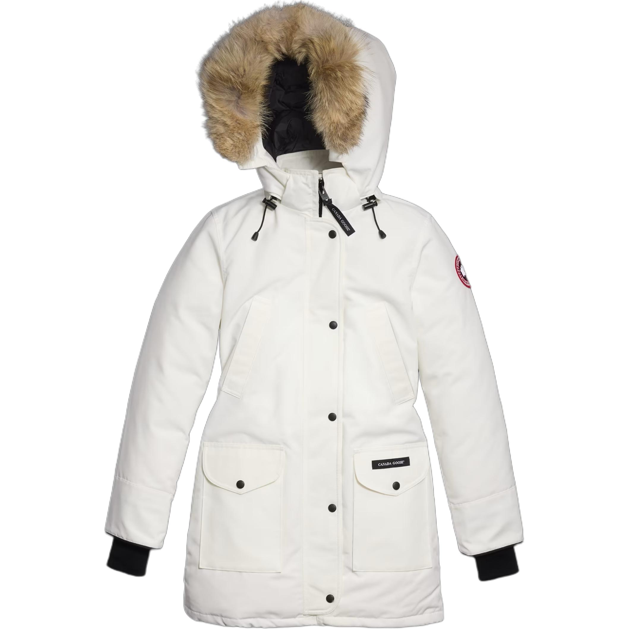 (Women) Canada Goose Trillium Parka Long White Down Jacket Winter 6660L-433