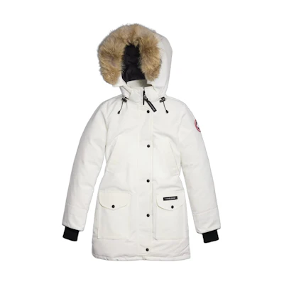 (Women) Canada Goose Trillium Parka Long White Down Jacket Winter 6660L-433