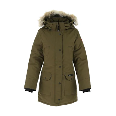 (Women) Canada Goose Trillium Parka Red Label Green Long Down Jacket 6660L-49