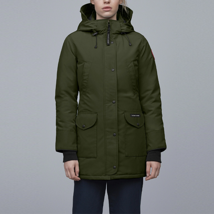 (Women) Canada Goose Trillium Parka Red Label Green Long Down Jacket 6660L-49 圖 3
