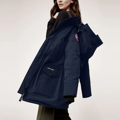 (W) 캐나다구스 트릴리움 파카 방수 겨울 다운 코트 - 블루. 6660L-63 Sizing (W) 캐나다구스 트릴리움 파카 방수 겨울 다운 코트 - 블루. 6660L-63