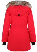 Lookbook (Women) Canada Goose Trillium Red Hooded Parka Winter Jacket, Windproof & Waterproof 6660L-11