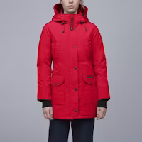Shop (Women) Canada Goose Trillium Red Hooded Parka Winter Jacket, Windproof & Waterproof 6660L-11