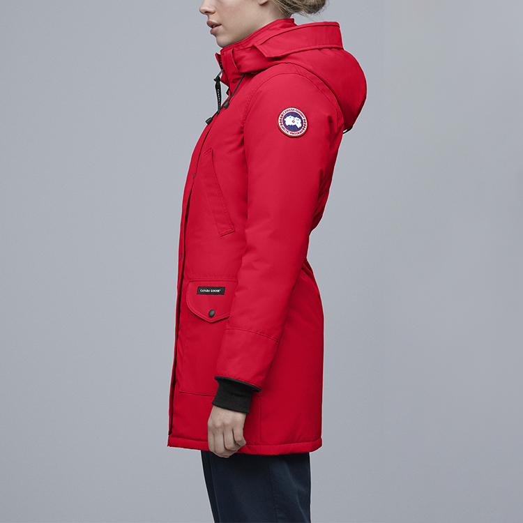 Purchase (W) 加拿大鵝 Trillium 紅色連帽冬季外套，防風防水羽絨服 6660L-11