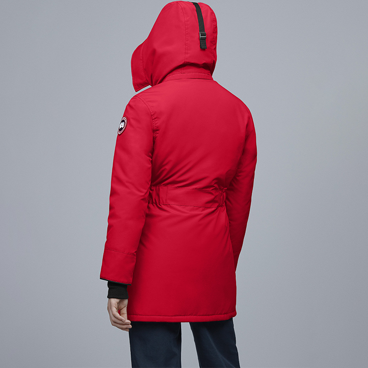 Details for (W) 加拿大鵝 Trillium 紅色連帽冬季外套，防風防水羽絨服 6660L-11