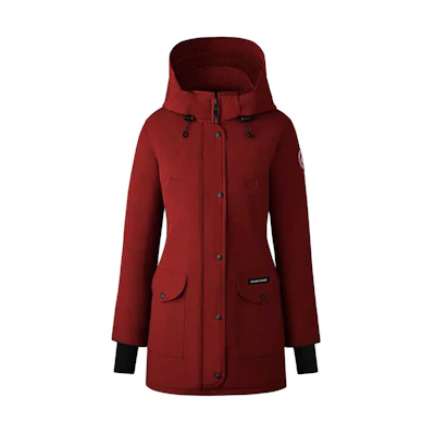 (Women) Canada Goose Trillium Red Label Long Parka Coat Redwood 6660L-261