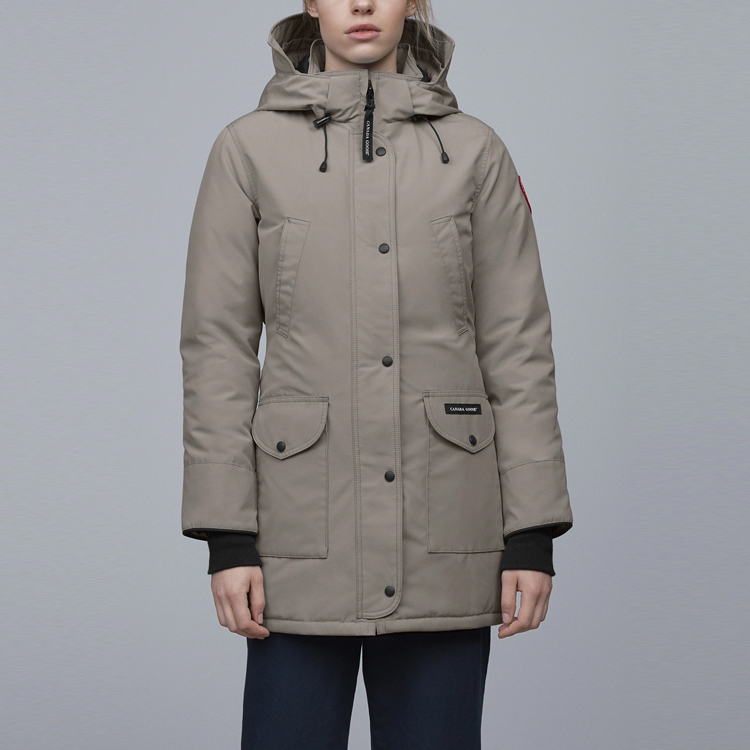Lookbook (Women) Canada Goose Trillium Winter Parka, Waterproof, Stone Gray 6660L-432