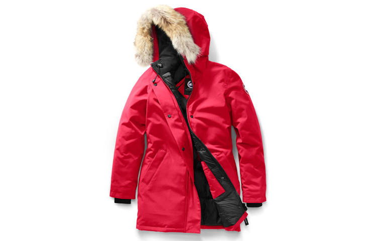 Buy (W) 加拿大鹅 Victoria 红标红色冬季派克大衣 3037L-11