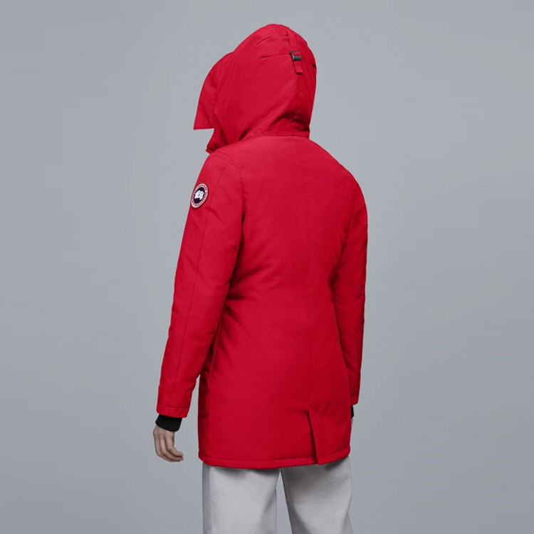 Shop (W) 加拿大鹅 Victoria 红标红色冬季派克大衣 3037L-11