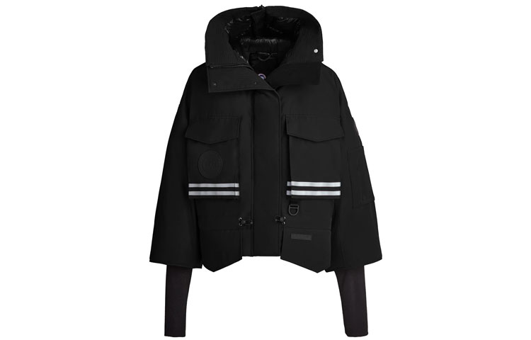 (Women) Canada Goose x ANGEL CHEN Black Snow Mantra Short Parka Winter Jacket 8800LC-61