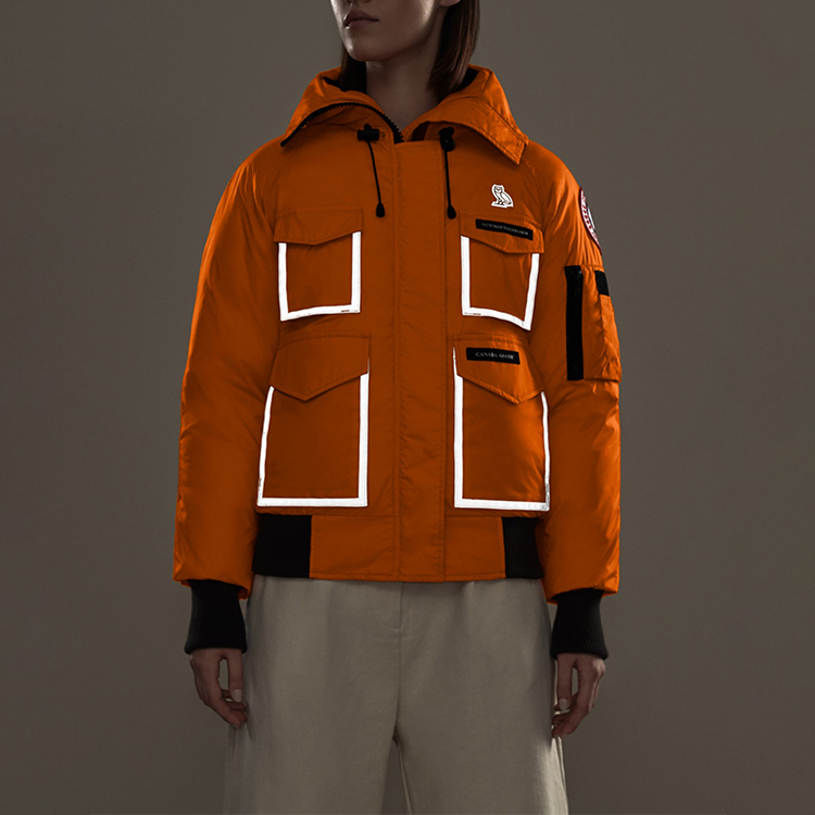 (Women) Canada Goose OVO Orange Reflective Pilot Down Jacket Winter Edition 7951LOV-178 圖 5