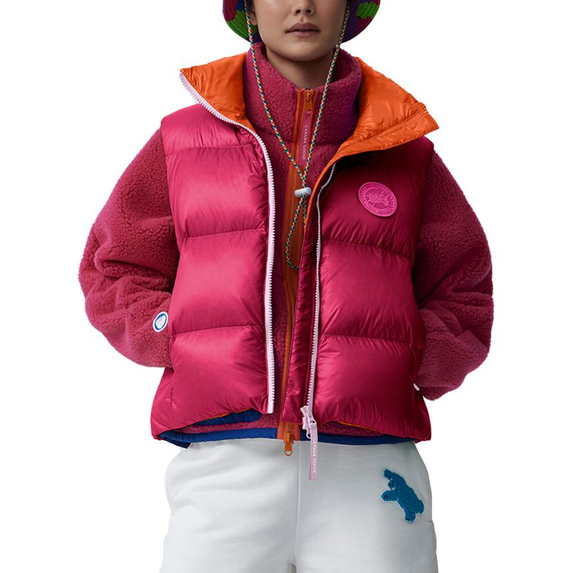 (Women) Canada Goose Paola Pivi  Atwood PBI Sleeveless Down Vest Plum Red 1100WPB-1422 圖 4