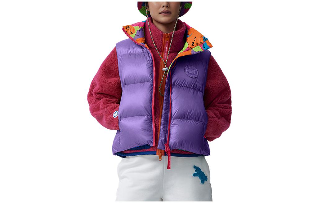 Order (W) Canada Goose x Paola Pivi Chaleco Sin Mangas con Cremallera Logo Colaboración. 1100WPB-1418