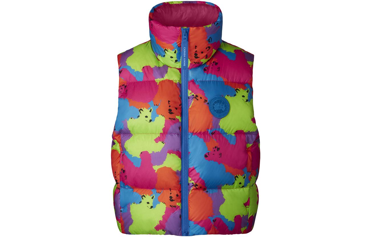 Order (Women) Canada Goose x Paola Pivi SS23  Cartoon Print Logo Down Vest. 1100WPB1-1636
