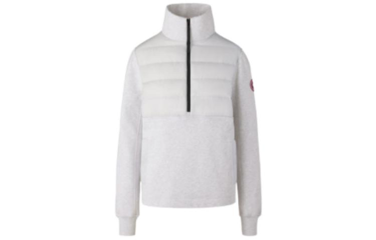 (Women) Canada Goose Zipped Pullover Sweater FW22 Light Grey Silver Birch 6841W-1342 圖 2