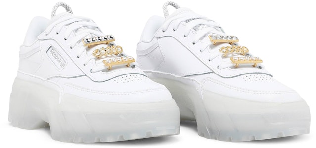 (W) カーディ・B × Reebok Club C トリプルホワイト GX0038 Cheap (W) カーディ・B × Reebok Club C トリプルホワイト GX0038