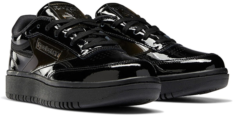 (Women) Cardi B x Reebok Coated Club C Double 'Triple Black' H02565 Lookbook (Women) Cardi B x Reebok Coated Club C Double 'Triple Black' H02565