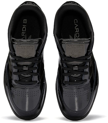 (Women) Cardi B x Reebok Coated Club C Double 'Triple Black' H02565 Shop (Women) Cardi B x Reebok Coated Club C Double 'Triple Black' H02565