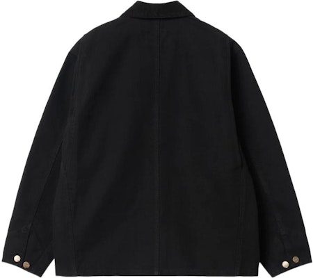 (W) Chaqueta de mezclilla negra Carhartt WIP con estampado de logo minimalista. I031570-00E-02 Lookbook (W) Chaqueta de mezclilla negra Carhartt WIP con estampado de logo minimalista. I031570-00E-02