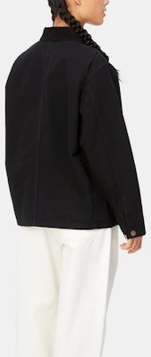 (W) Chaqueta de mezclilla negra Carhartt WIP con estampado de logo minimalista. I031570-00E-02 Purchase (W) Chaqueta de mezclilla negra Carhartt WIP con estampado de logo minimalista. I031570-00E-02