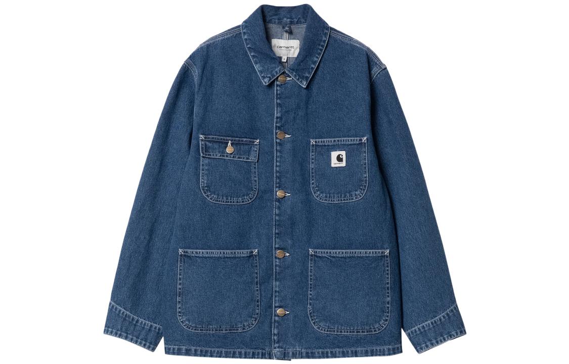 (Women) Carhartt WIP  Blue Loose Fit Multi-Pocket Denim Jacket. I031923-01-06
