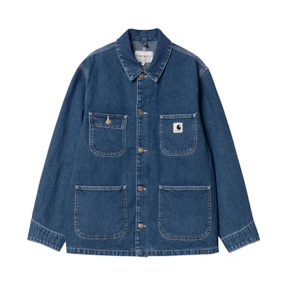 (Women) Carhartt WIP Blue Loose Fit Multi-Pocket Denim Jacket. I031923-01-06