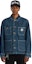 Sizing (Women) Carhartt WIP Blue Loose Fit Multi-Pocket Denim Jacket. I031923-01-06