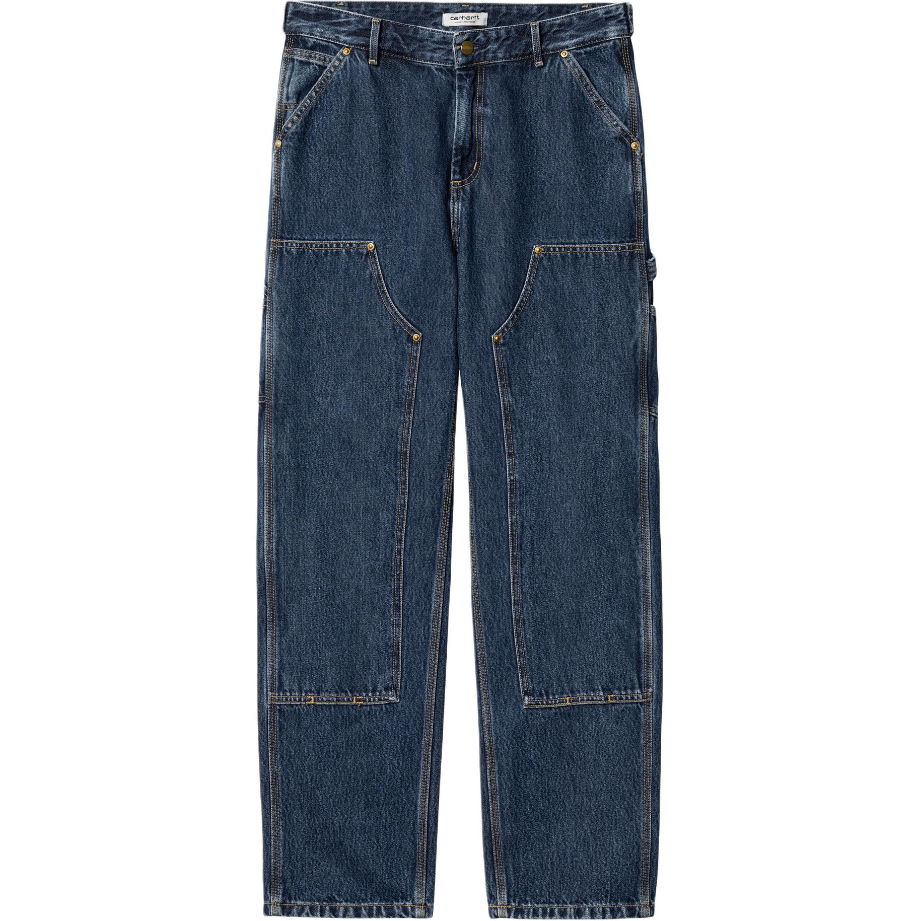 (Women) Carhartt WIP  Nashua Double Knee Loose Fit Denim Pants Blue I033748-01-06