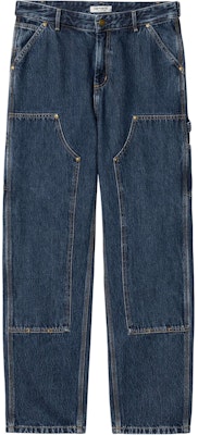 (W) カーハート WIP ナシュア ダブルニー ルーズフィット デニムパンツ ブルー I033748-01-06 Order (W) カーハート WIP ナシュア ダブルニー ルーズフィット デニムパンツ ブルー I033748-01-06