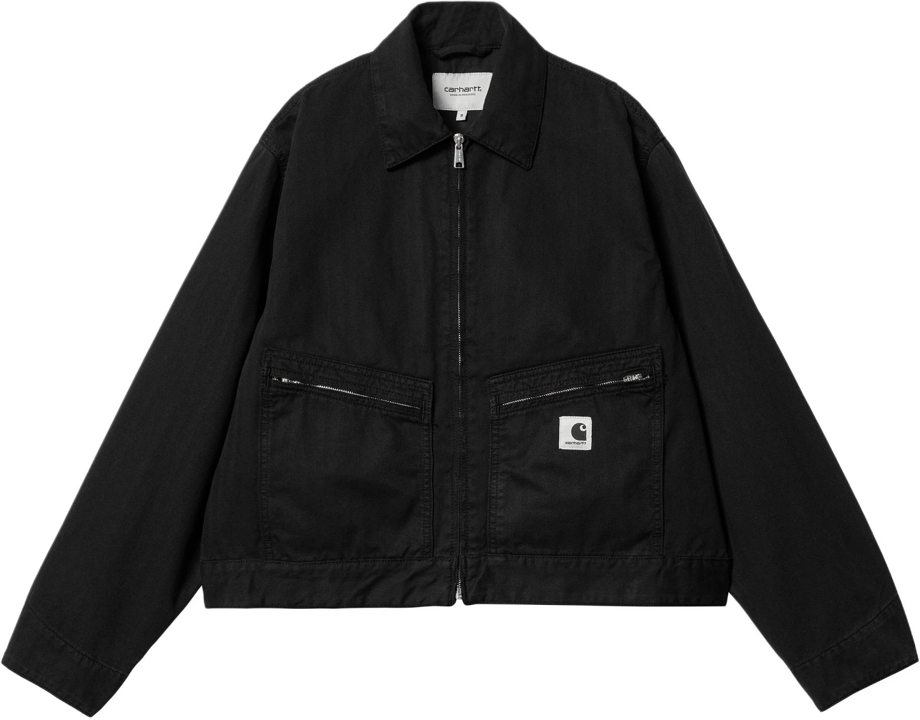 women-carhartt-wip-norris-jacket-black-adjustable-cuffs-and-hem-with-pocket-i033568-89-gd