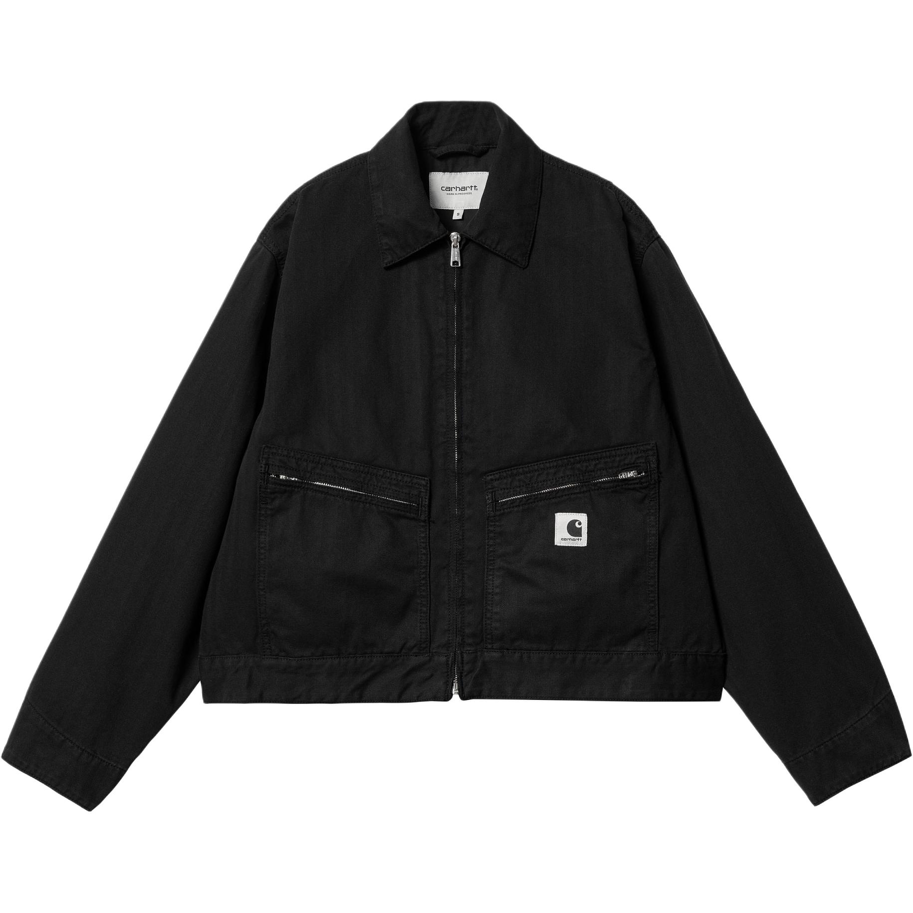 Order (W) Carhartt WIP Norris夹克黑色-可调袖口下摆带口袋 I033568-89-GD