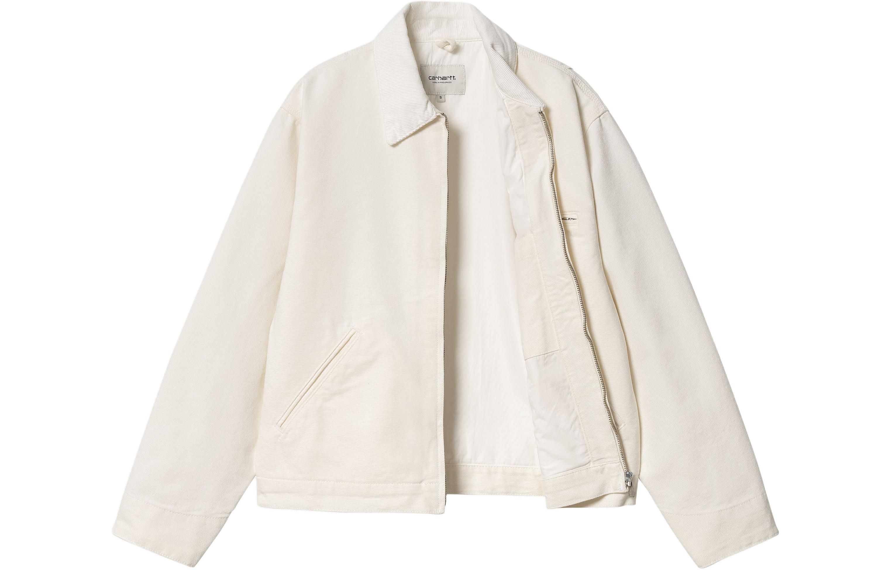 Shop (W) Carhartt WIP OG底特律夹克Logo拉链长袖外套奶油色. I031571-0DJ-02