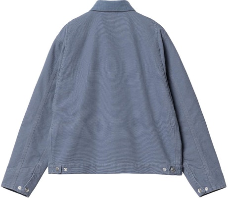 (W) Carhartt WIP OG Detroit Jaket Logo Zip Lengan Panjang Biru Ungu SS24. I031571-25A-3K Lookbook (W) Carhartt WIP OG Detroit Jaket Logo Zip Lengan Panjang Biru Ungu SS24. I031571-25A-3K