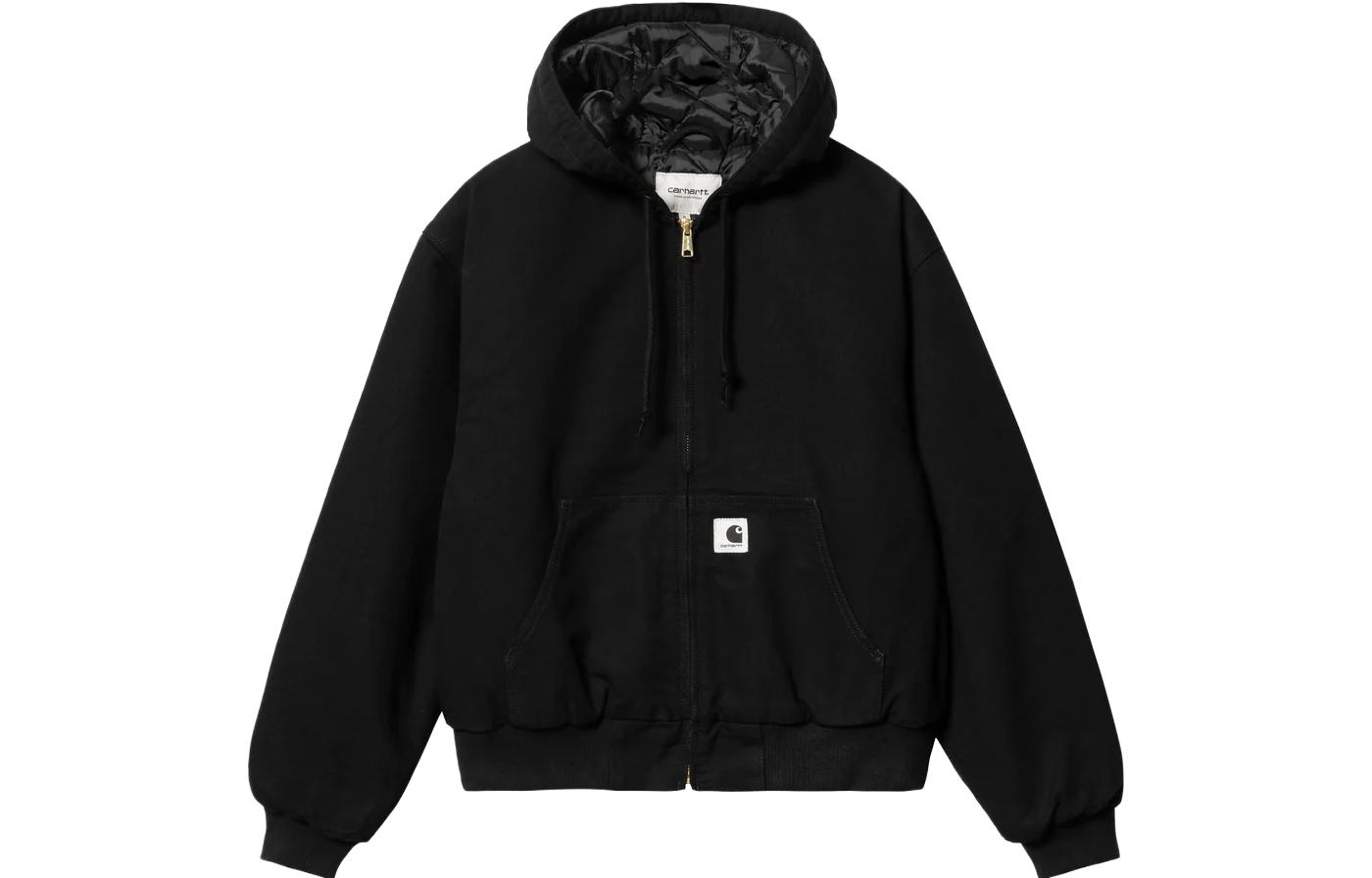 (Women) Carhartt WIP  Relaxed Fit Hoodie Zip Jacket Black I032238-89-02 圖 2