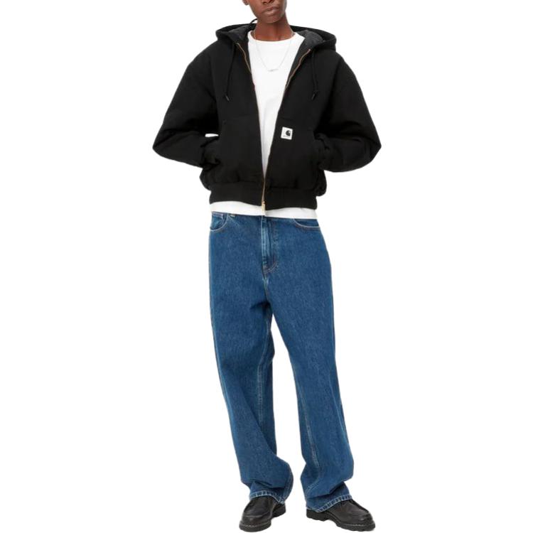 (Women) Carhartt WIP  Relaxed Fit Hoodie Zip Jacket Black I032238-89-02 圖 4