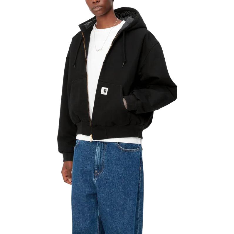 (Women) Carhartt WIP  Relaxed Fit Hoodie Zip Jacket Black I032238-89-02 圖 5