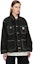 Shop (W) 카hartt WIP 워시드 블랙 데님 자켓 - 버튼 업, 긴팔. I031923-89-06