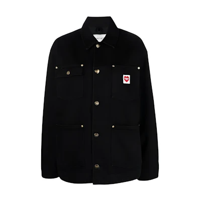 (Women) Carhartt WIP Black Solid Button-Up Collar Jacket I032098DENIM8902