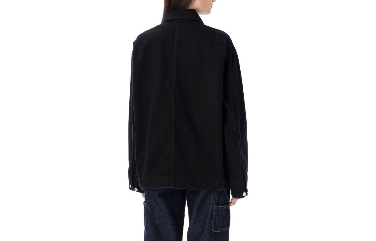 (Women) Carhartt WIP Black Solid Button-Up Collar Jacket I032098DENIM8902 圖 3