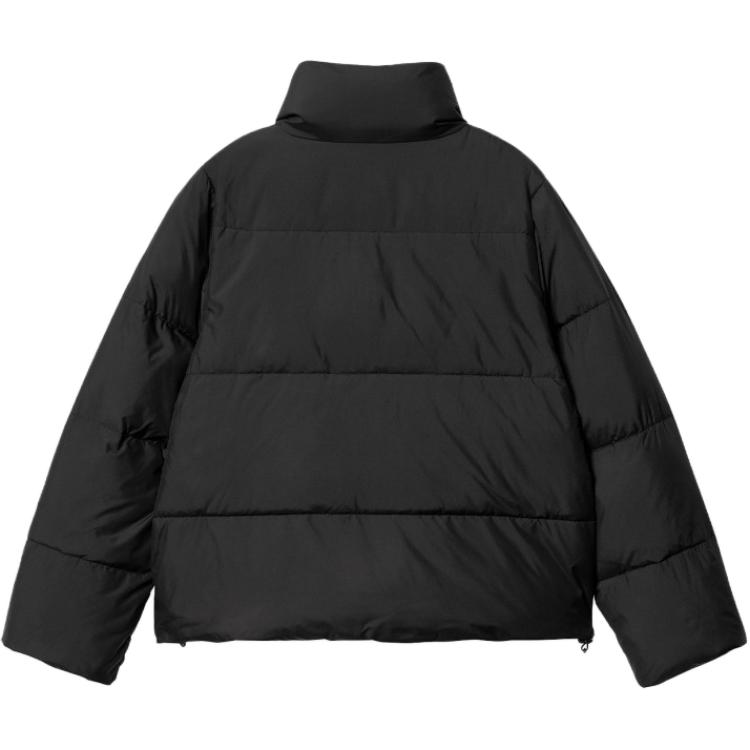 (Women) Carhartt WIP Black Solid Color Zip-Up Stand Collar Jacket I032308-1SJ-XX 圖 3