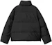 Lookbook (Women) Carhartt WIP Black Solid Color Zip-Up Stand Collar Jacket I032308-1SJ-XX