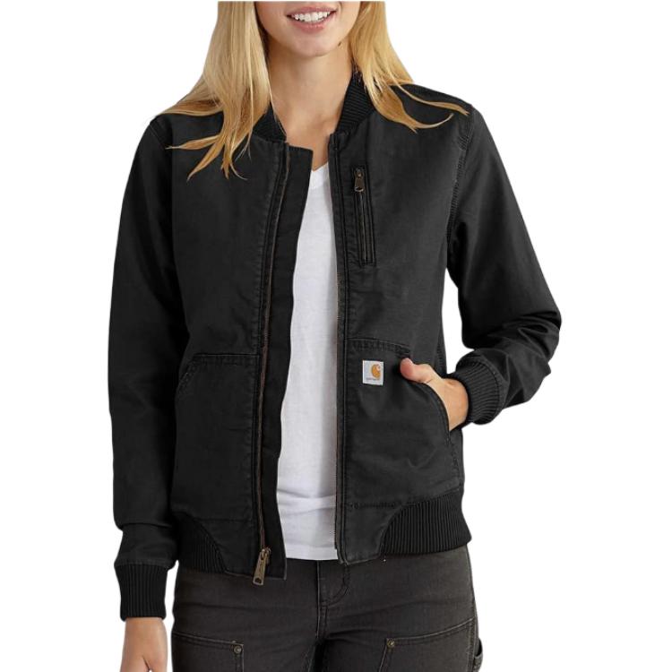 (Women) Carhartt WIP Carhartt Rugged Flex Canvas Jacket Relaxed Fit - 1 Warm Rating Winter Wear 102524