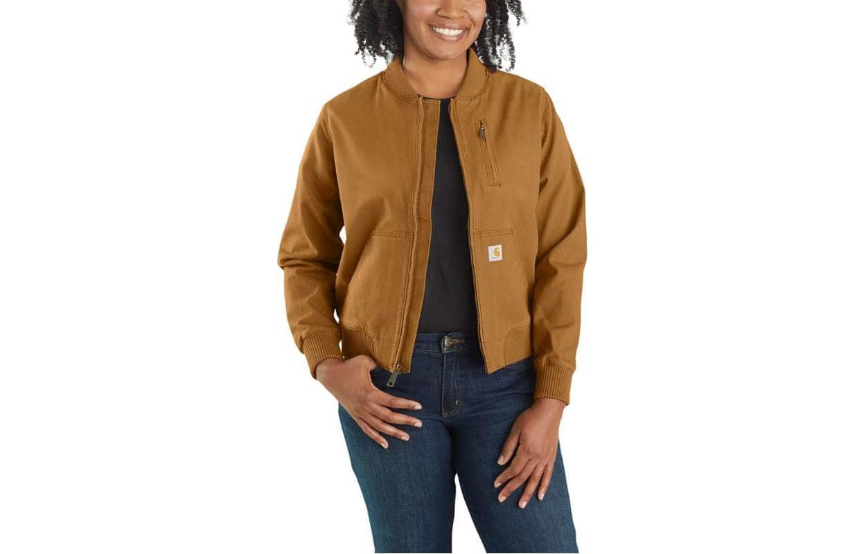 (Women) Carhartt WIP Carhartt Rugged Flex Canvas Jacket Relaxed Fit - 1 Warm Rating Winter Wear 102524 圖 2