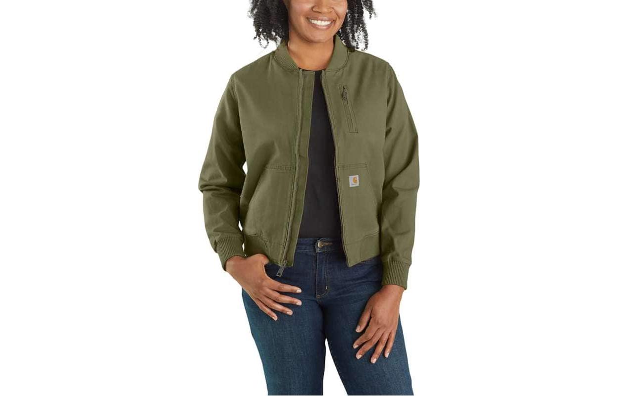 (Women) Carhartt WIP Carhartt Rugged Flex Canvas Jacket Relaxed Fit - 1 Warm Rating Winter Wear 102524 圖 4