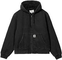 (Women) Carhartt WIP Elliot Black Hooded Jacket Long Sleeve Outerwear. I032240-89-06 (Women) Carhartt WIP Elliot Black Hooded Jacket Long Sleeve Outerwear. I032240-89-06