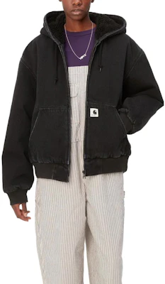 (W) Carhartt WIP Elliot Jaket Hitam Bertudung Lengan Panjang Lelaki. I032240-89-06 Shop (W) Carhartt WIP Elliot Jaket Hitam Bertudung Lengan Panjang Lelaki. I032240-89-06