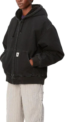 (W) Carhartt WIP Elliot Jaket Hitam Bertudung Lengan Panjang Lelaki. I032240-89-06 Details for (W) Carhartt WIP Elliot Jaket Hitam Bertudung Lengan Panjang Lelaki. I032240-89-06